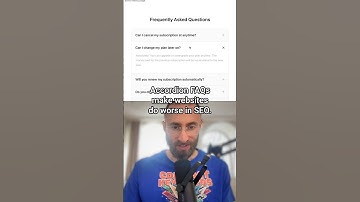 Accordion FAQs make websites do worse in SEO