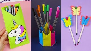 7 Diy School Supplies Easy Diy Paper Crafts Ideas