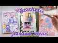 AESTHETIC JOURNAL IDEAS | PART #13 (RETRO/KAWAII/PURPLE THEME) #bulletjournalideas #aestheticbujo