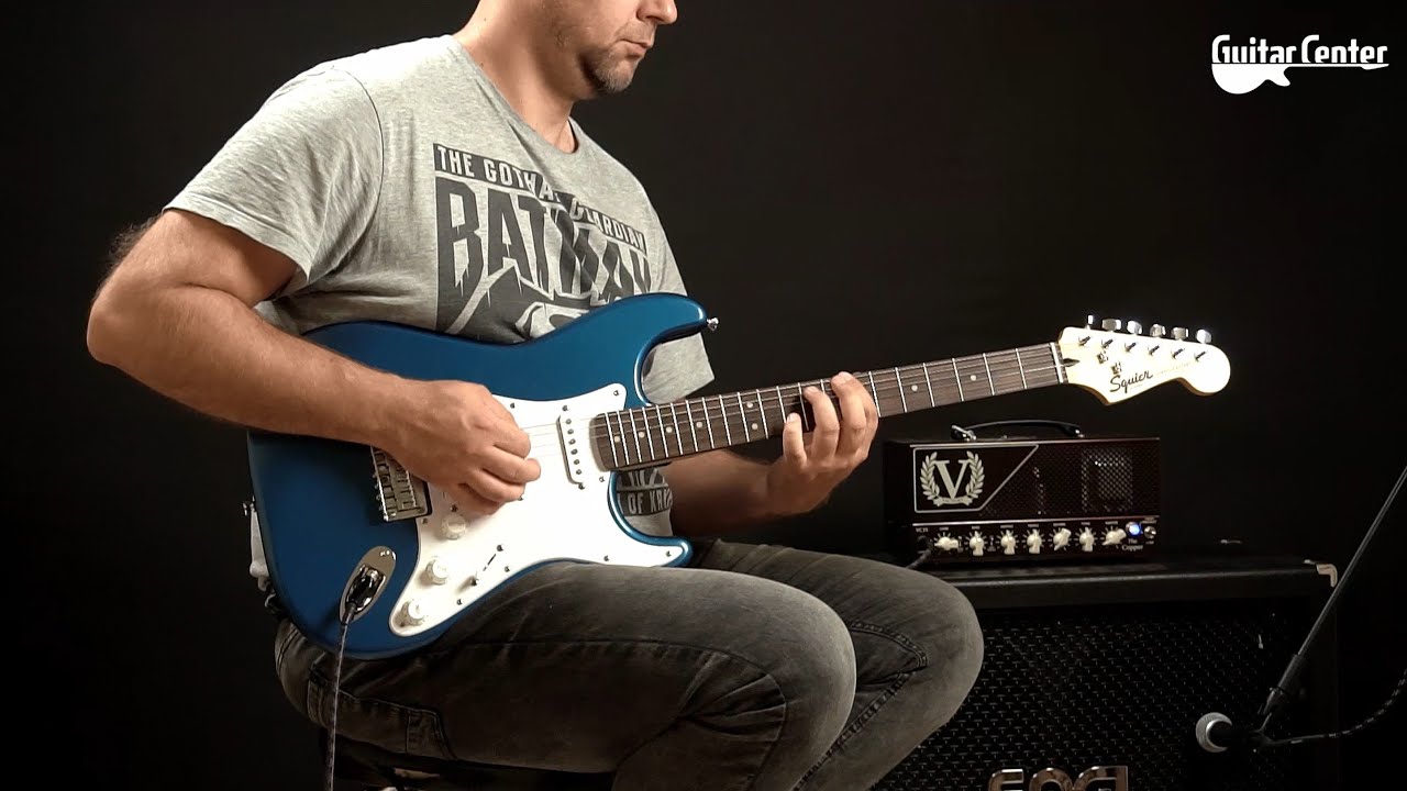 Squier FSR Bullet Stratocaster HT LRL LPB | TV Guitar Center - YouTube