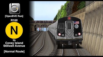 OpenBVE RP Multiplayer: NYC Subway R160B Siemens N to Coney Island