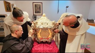 Experts stunned after corpse of medieval Catholic saint is uncovered, found in remarkable condition