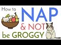 How to Nap and NOT Wake Up Groggy | 4 Tips