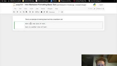 Video 3: Introduction markdown formatting-basic text
