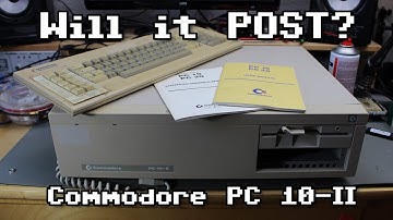 Getting my Commodore PC 10-II to Boot #DOScember