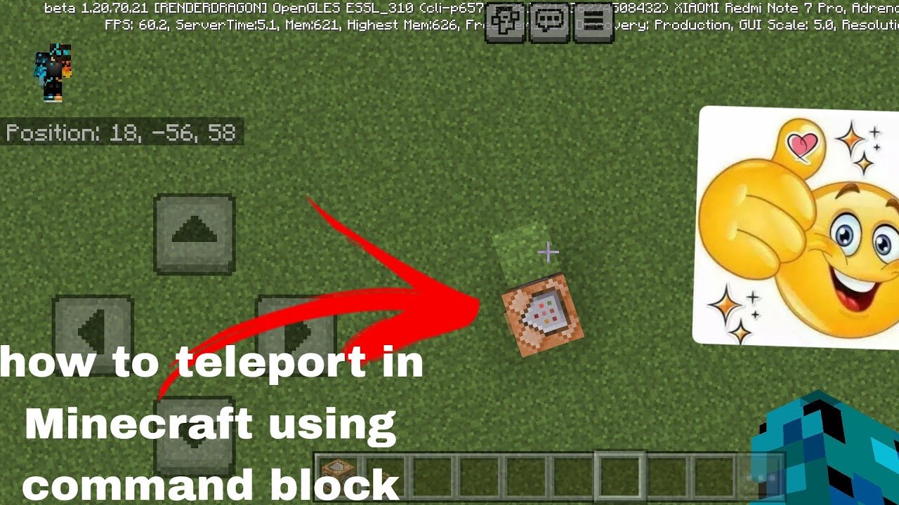 HOW TO TELEPORT IN MINECRAFT USING COMMAND BLOCK | let,s play - YouTube
