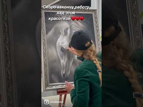 Картина лошадь маслом