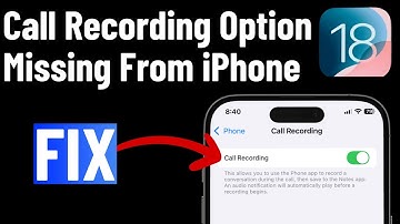 Fix Call Recording Option Not Working on iPhone (iOS 18)