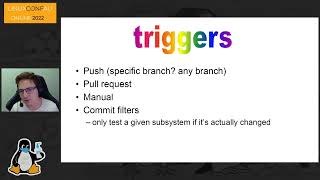 "(Ab)using GitHub Actions for building & testing kernels" - Russell Currey (LCA 2022 Online)