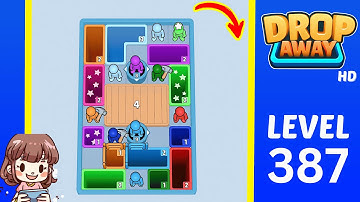 Drop Away Level 387 Solution Walkthrough