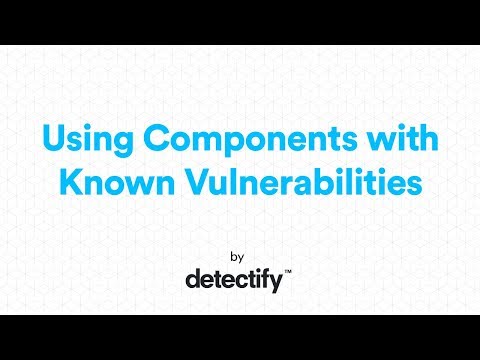 Using Components with Known Vulnerabilities | OWASP Top 10 2013 | Video by Detectify