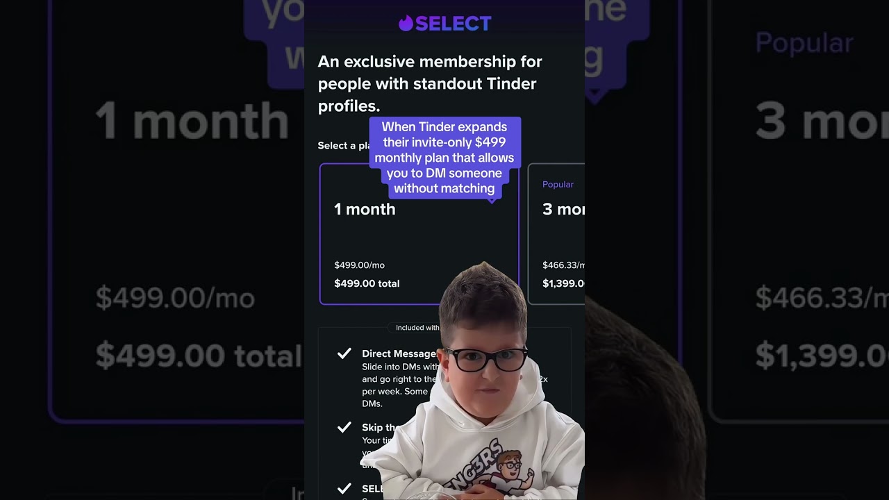 Tinder Officially Extends Invites for $500 Subscription Tier #shorts
