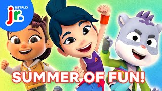 Summer of Fun Sing Along! 🌴🎶 Sharkdog, The Creature Cases & More! | Netflix Jr Jams