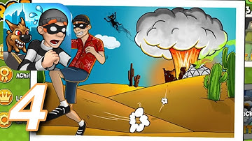 Robbery Bob - Escape from cops - Gameplay Walkthrough Part 4 - Chapter 3 (iOS,Android)