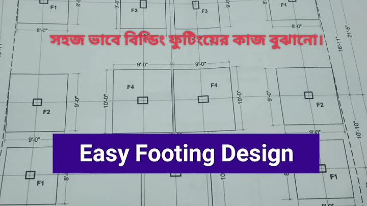 Footing design of building