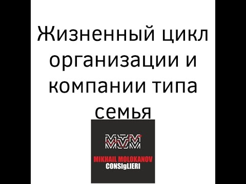 Жизненный цикл организации и компании типа семья