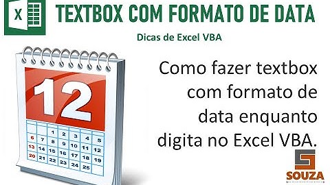 Formatar TextBox como data no Excel VBA - #28