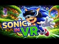 Sonic in VR 🤯 (Not Emulation!) playing on a real Mega Drive in VR