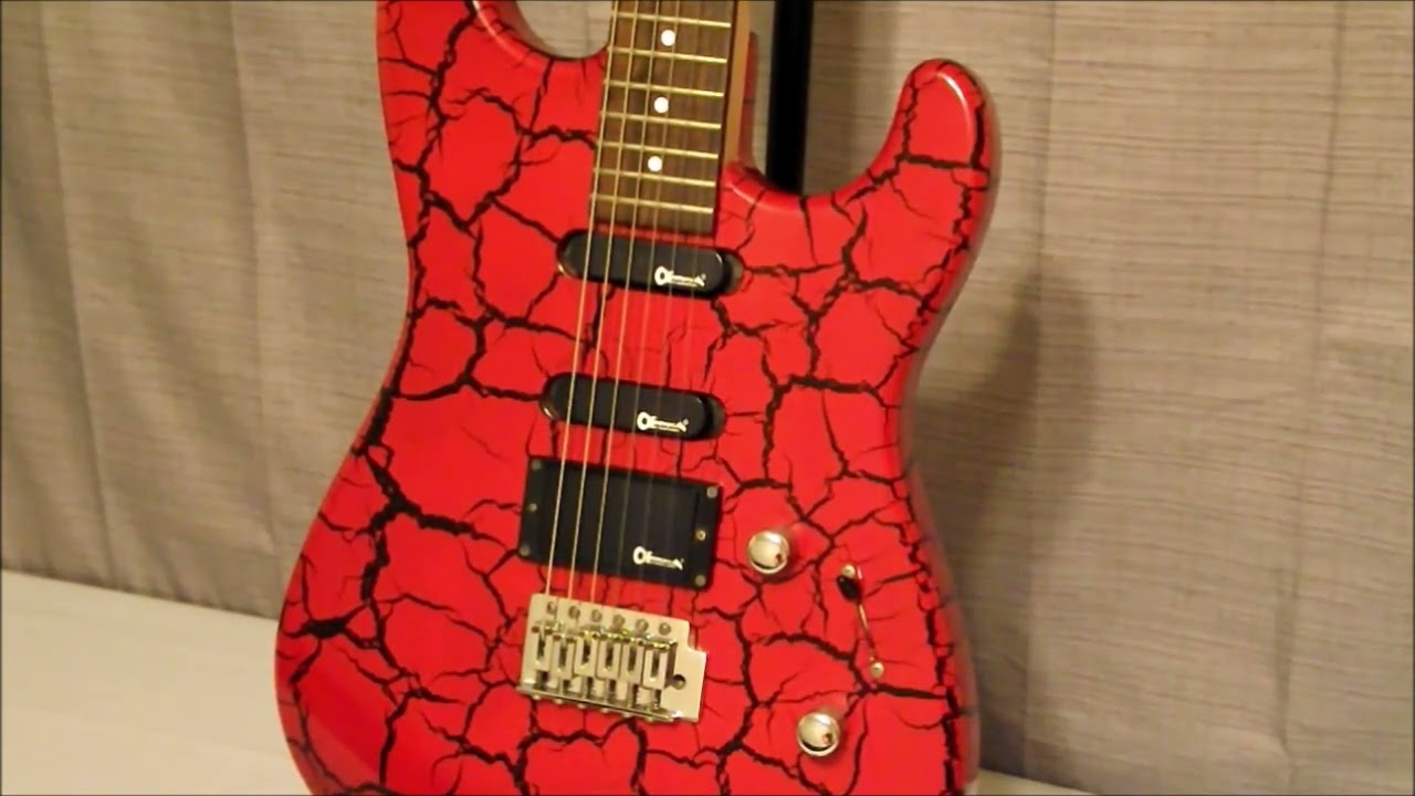 Charvel Charvette Model 270 Red Crackel Electric Guitar - YouTube