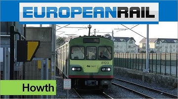 Iarnród Éireann Irish Rail DART 8100 EMU 8123 + 8135 + 8139 arrives at Howth Station
