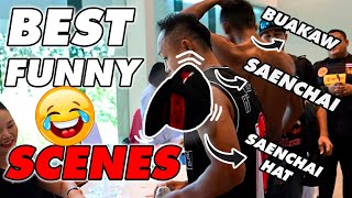 Best Funny Moments of Saenchai Vs Buakaw Rivalry | Pre & Post Fight