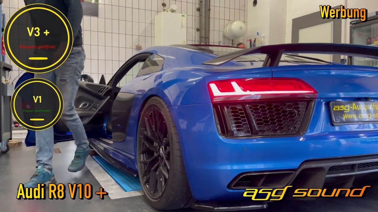 Audi R8 V10+ | V1/V3+ | ASG Sound | Sportauspuff
