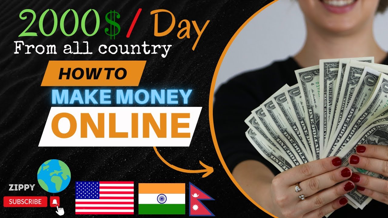 Make 2000$ per day from online for free || Zippy