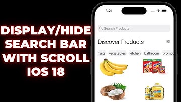 Display/Hide SearchBar with Scroll | SwiftUI | IOS18 | Searchable | OnScrollPhaseChange
