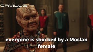the orville | everyone is shocked as they meet a moclan female