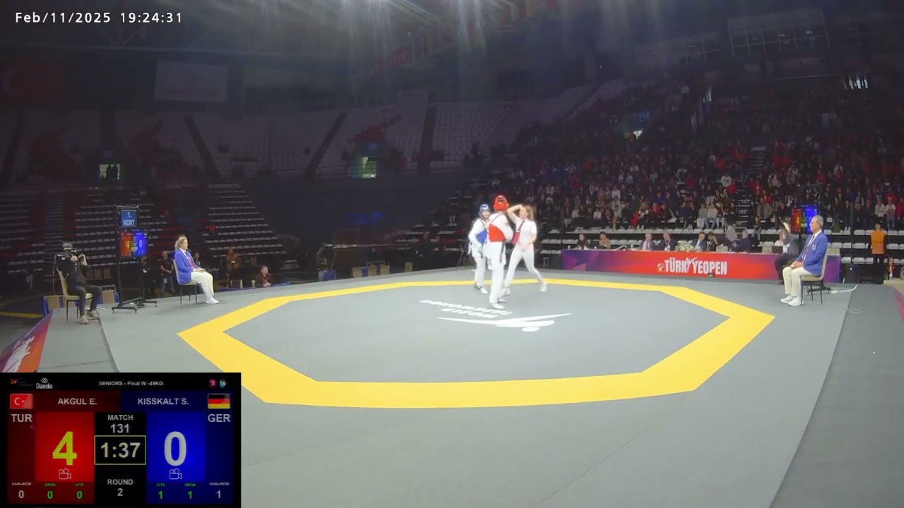 2025 Türkiye Taekwondo Open 49 Kg Final Match - AKGUL Elif Sude vs KISSKALT Supharada #taekwondo2025