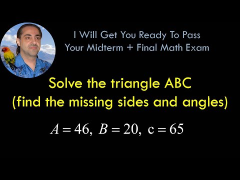 Βίντεο: Ποια είναι τα μέτρα γωνίας που λείπουν στο τρίγωνο ABC;