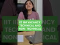 🔥 IIM IIT Jobs 2025 | Top Govt Vacancies for Technical &amp; Non-Technical | Career Shaala