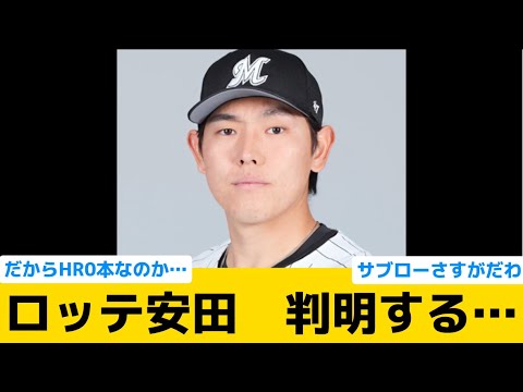 【判明】ロッテ安田、2年連続HR0本の理由が判明…【千葉ロッテマリーンズ】【プロ野球反応集】