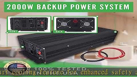 PumpSpy 2000W Primary Sump Pump Backup Power System, Safe Back Up System for Emergency and Power Ou