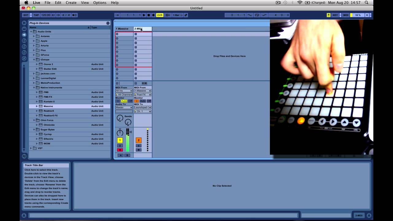 Rapide tutoriel : Feed back lumineux sur le launchpad - YouTube