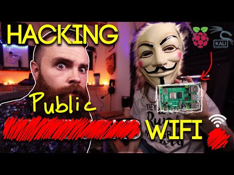 Hacking (redacted) PUBLIC WiFi with a Raspberry Pi and Kali Linux