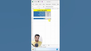 How to Calculate Loan EMI in Microsoft Excel | Loan EMI Calculator in Excel #exceltips #emi #shorts