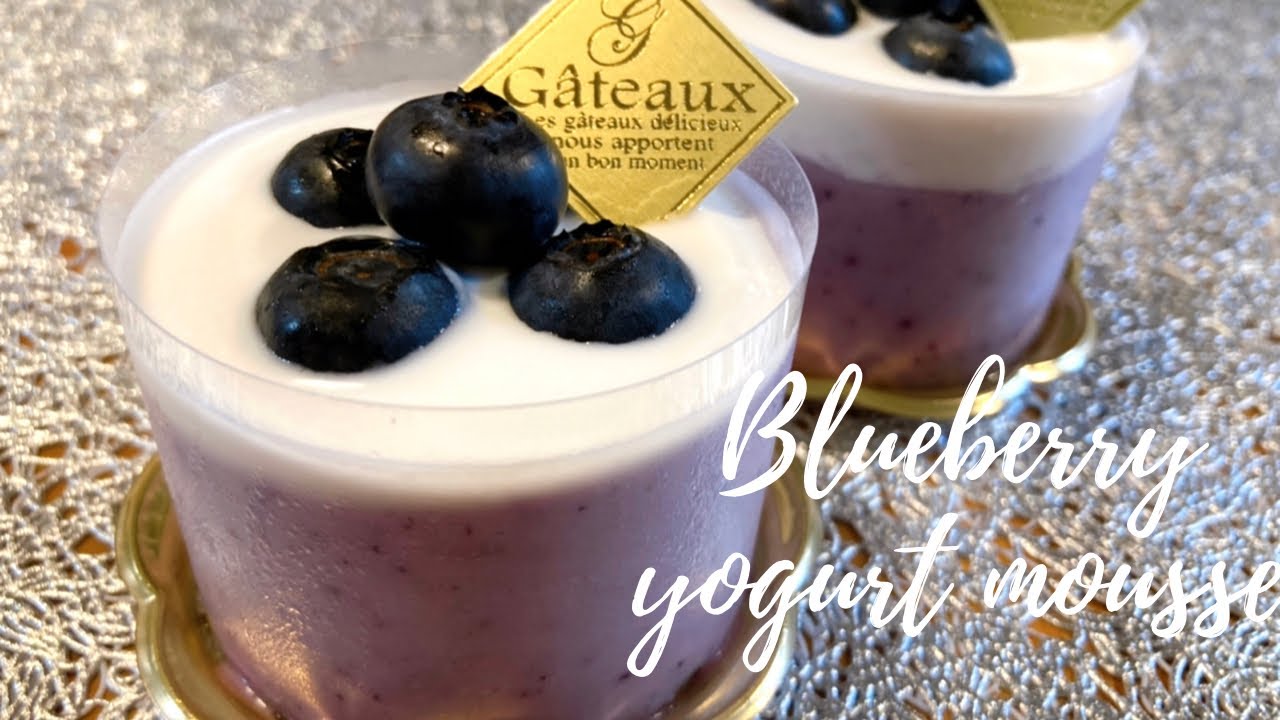 Blueberry Yogurt Mousse Vegan ブルーベリーヨーグルトムース Youtube