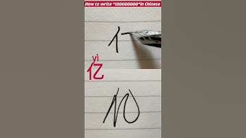 How to write “100000000” like a native Chinese ? One word per day #chinesecharacters #chinese