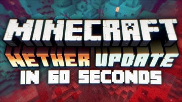 Minecraft 1.16 Nether Update in 60 Seconds (Piglins, Bartering, Bastions, Lodestones, New biomes!)