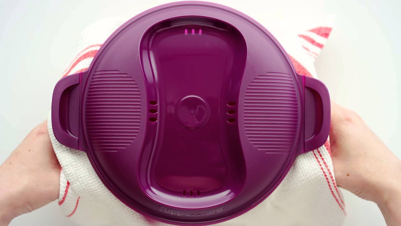 Tupperware Microwave Rice Cooker Purple - Large 3L/12 cup