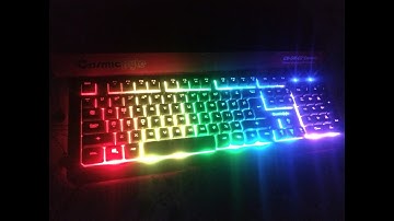 Cosmic Byte CB-GK-02 Corona RGB Gaming Keyboad Lighting Effects Showcase