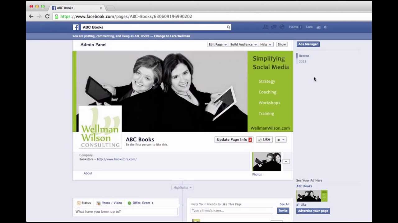 How to set up a Facebook page for your small business - YouTube