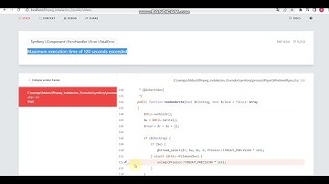 Maximum execution time of 120 seconds exceeded
