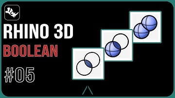 RHINO 3D Tutorial and Tips FOR BEGINNERS: 05 Boolean Operations
