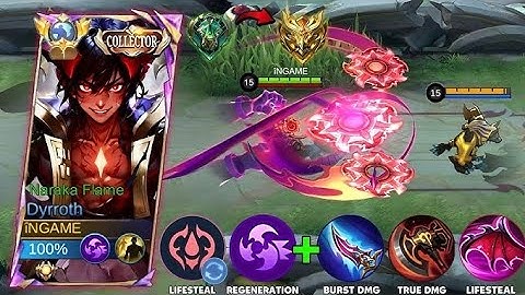 DYRROTH NEW CHEAT BUILD MUST TRY MOBLE LEGENDS 💀🔥