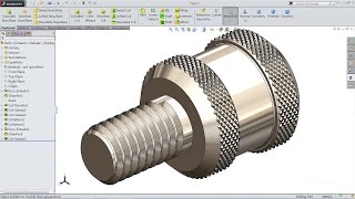 Solidworks tutorial | Sketch Thumb Screw in SolidWorks