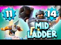 HOW TO BEAT OVER LEVELED PLAYERS ON MID LADDER - Clash Royale