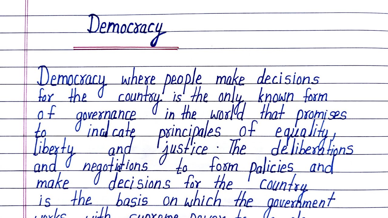 philosophical essay on democracy