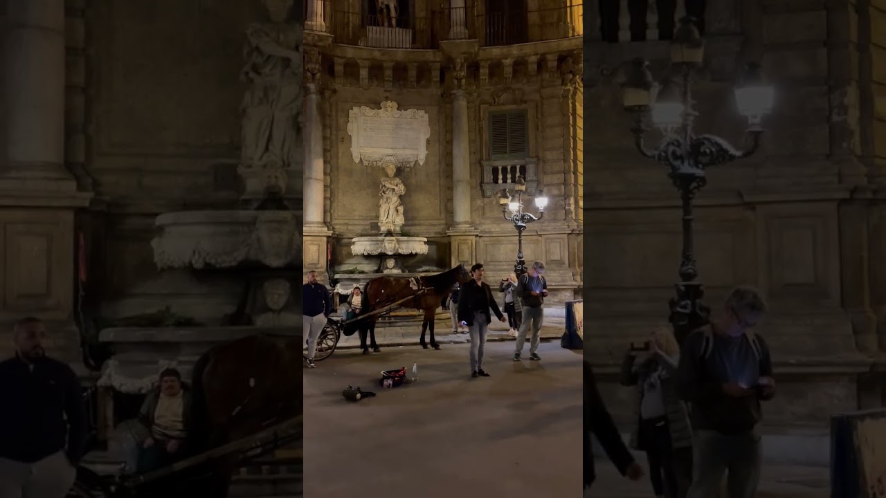 Il bravissimo Antonio Nicolosi ed è subito magia ai 4 canti di Palermo ❤️